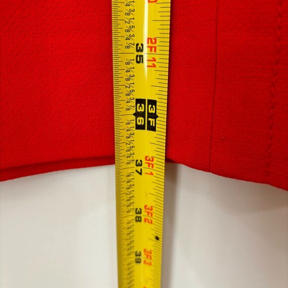 Hobbs London Wool Dress Size 8 Bold Orange Sheath Tailored Mini Career Classic - Picture 10 of 15